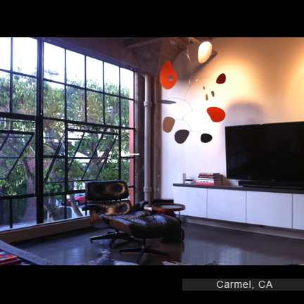 Modern large art mobile stabile