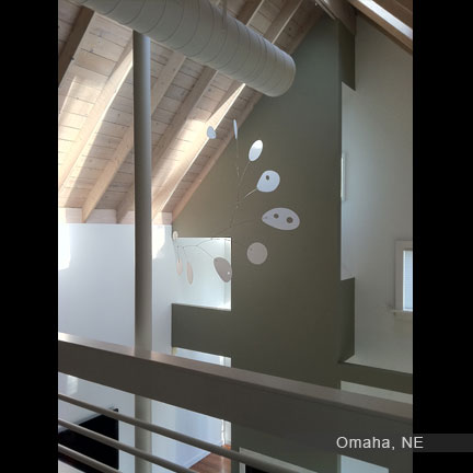 Modern large art mobile stabile