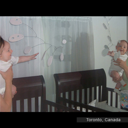 Modern hanging art baby mobile